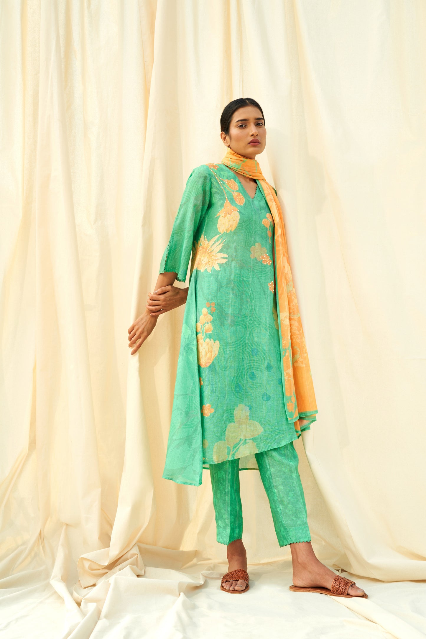 Dolce Linen Dupatta Set