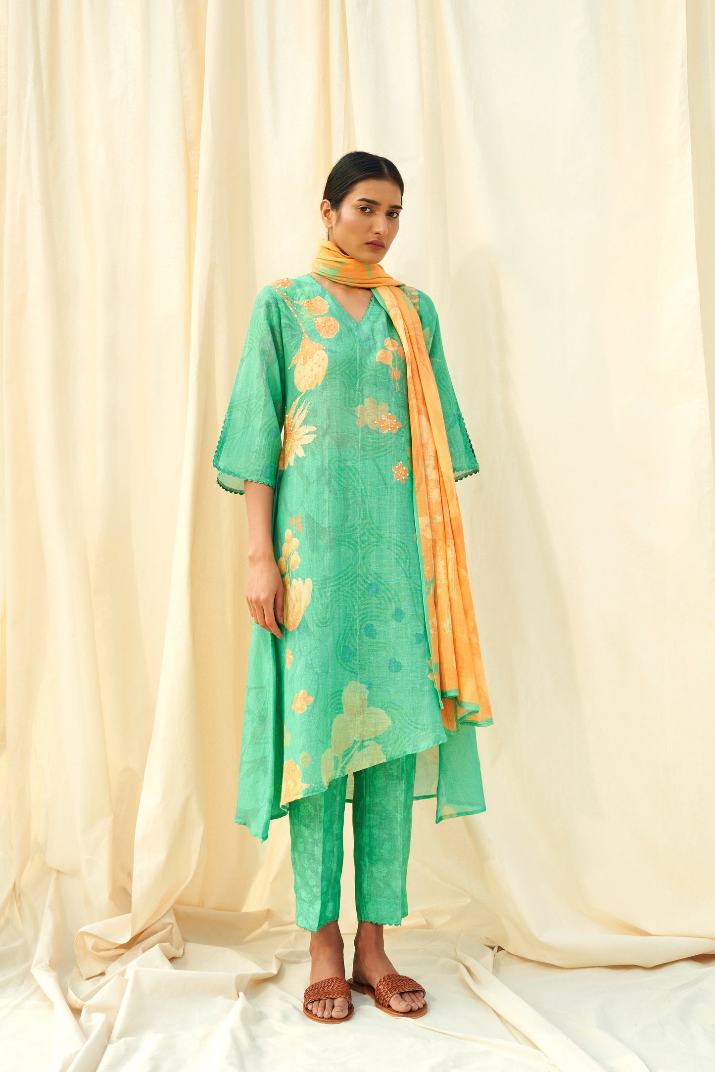 Dolce Linen Dupatta Set