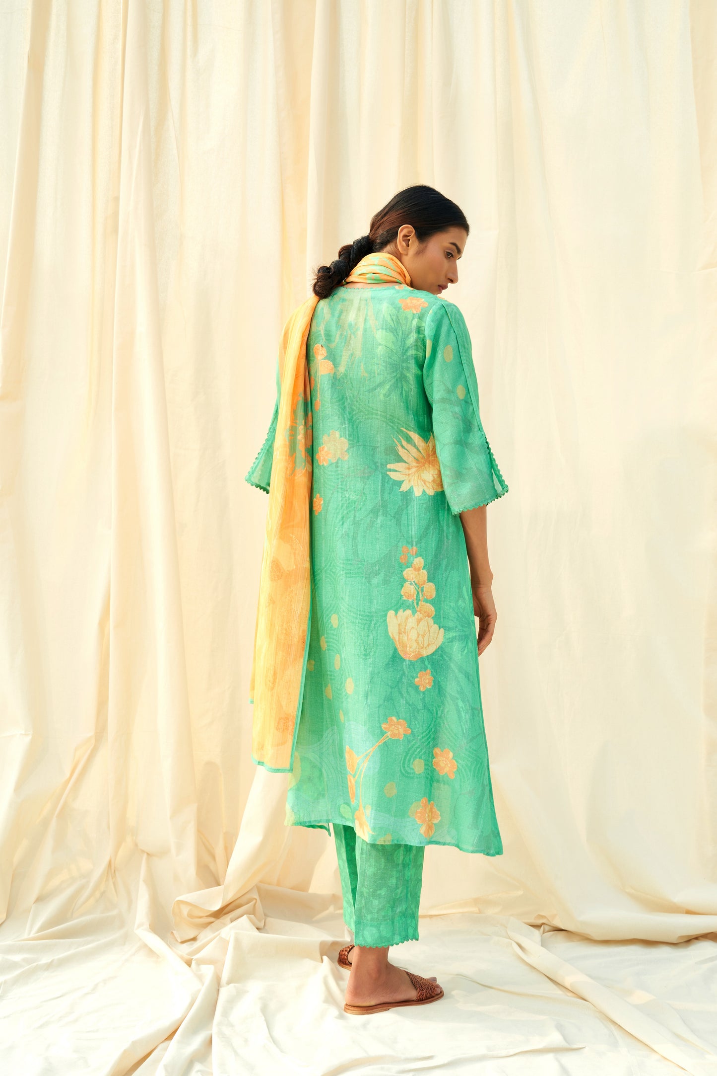 Dolce Linen Dupatta Set