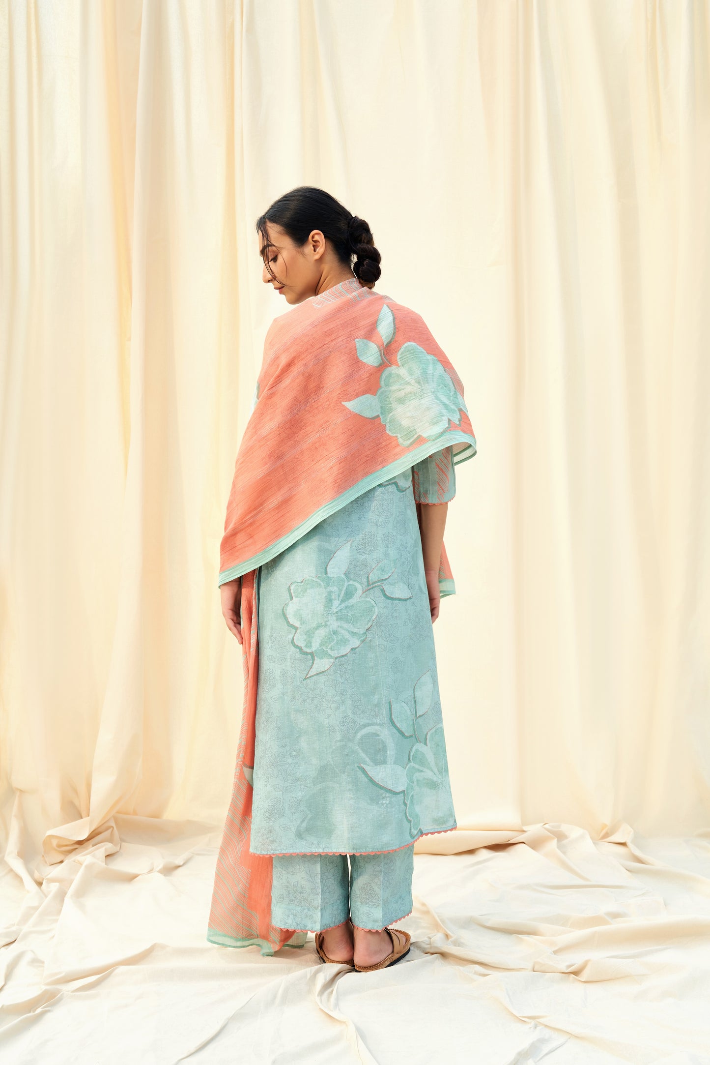 Armonia Linen Dupatta Set
