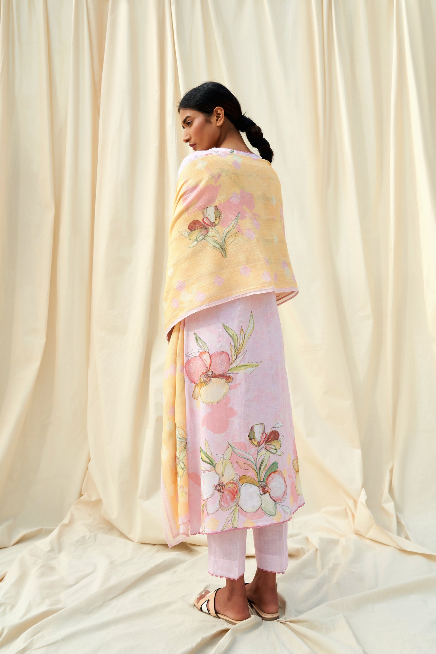 Radioso Linen Dupatta Set