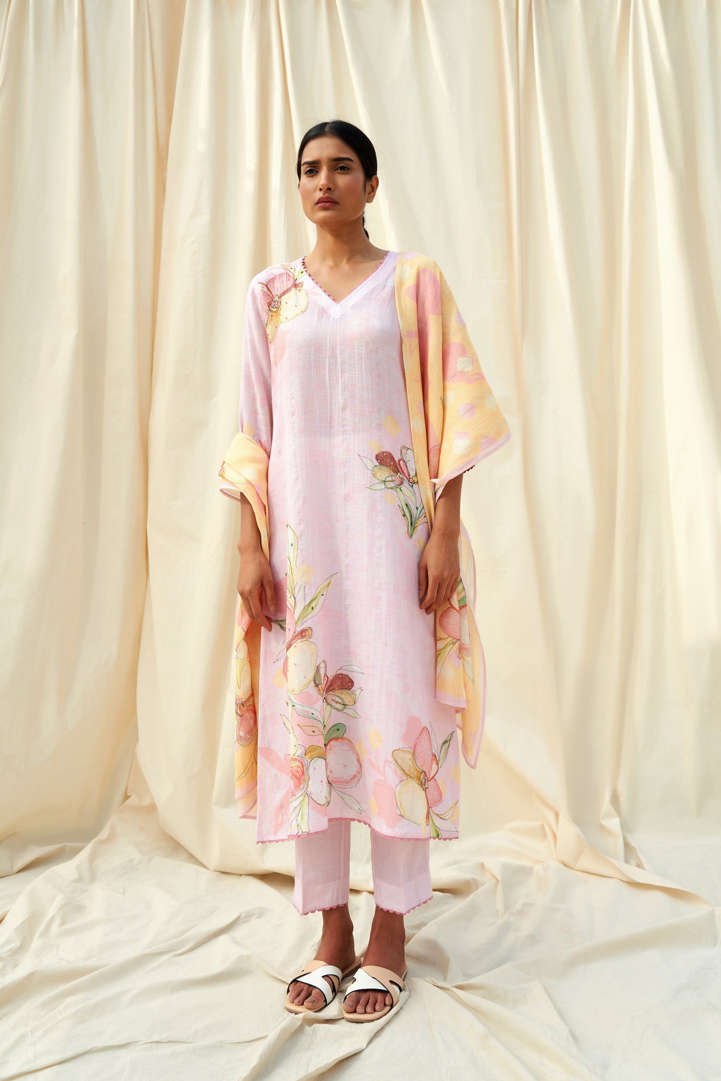 Radioso Linen Dupatta Set