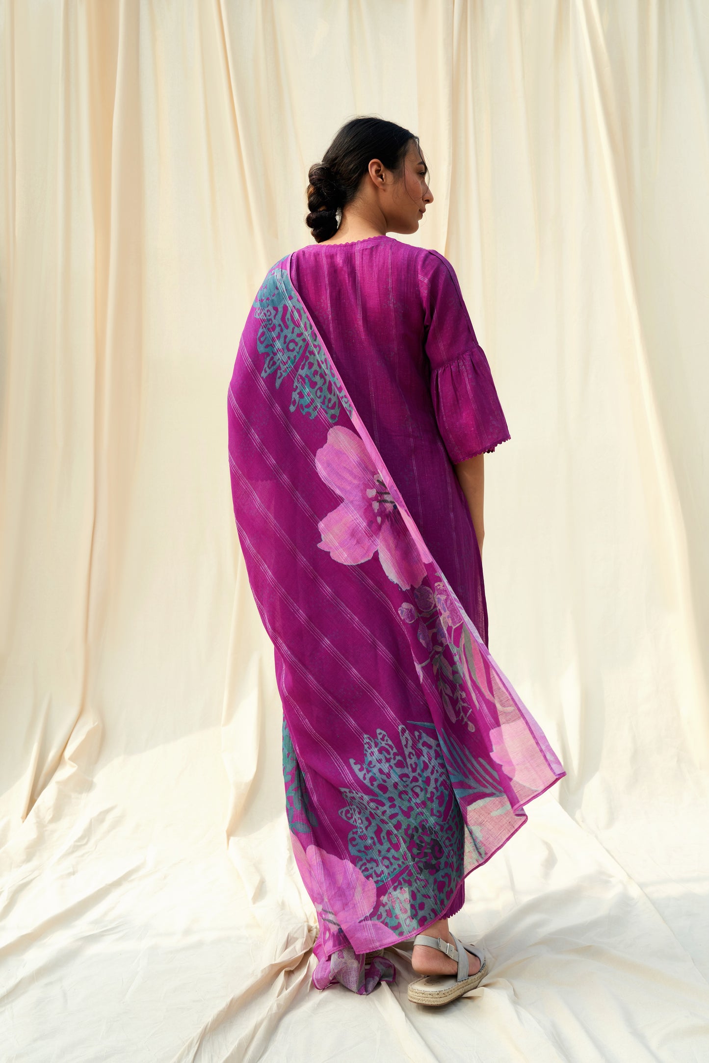 Incanto Linen Dupatta Set