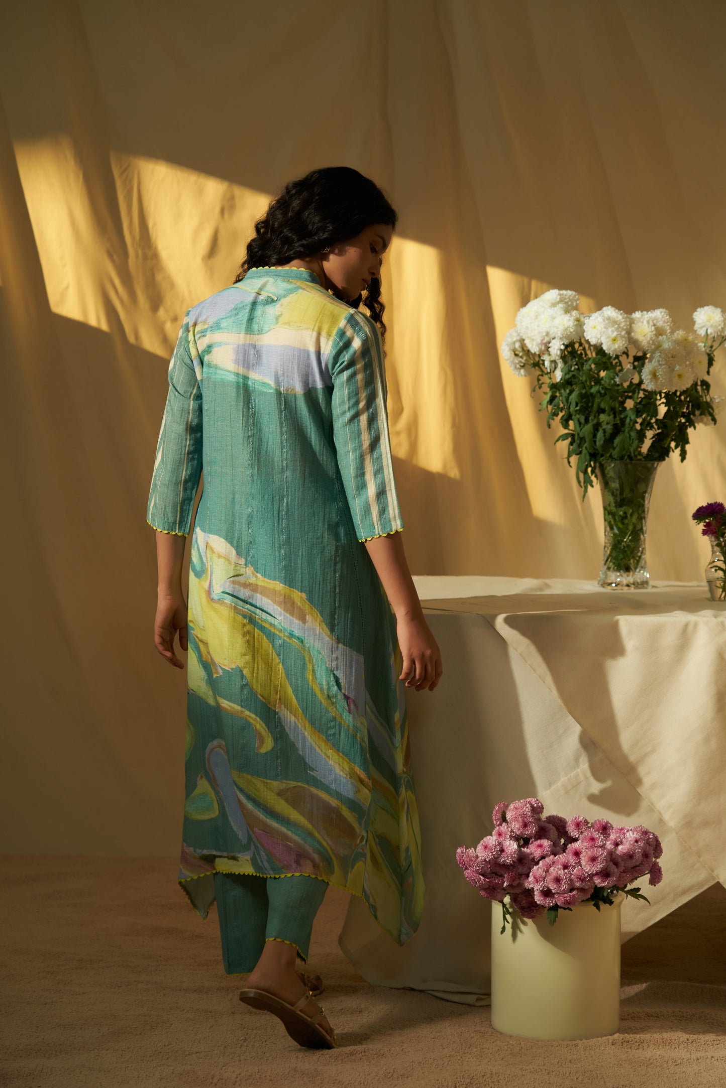 Aria Linen Dupatta Set