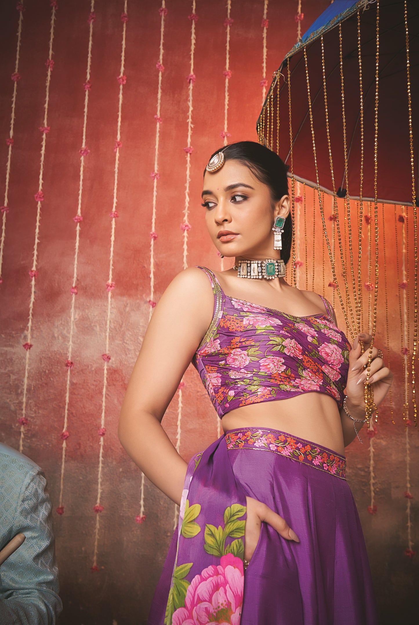 Patakha Purple Lehenga Choli Set