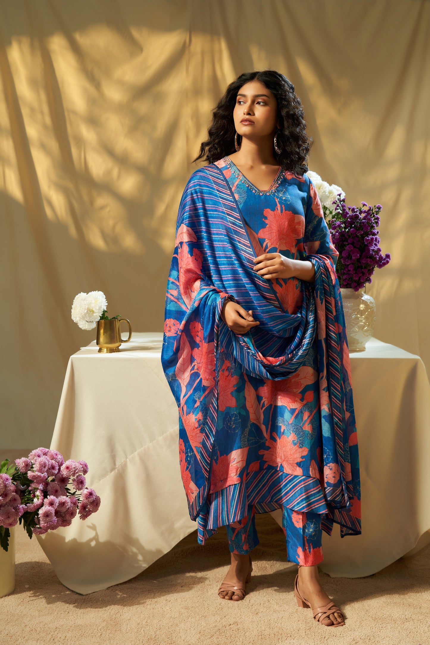 Brisa Oceânica Dupatta Set