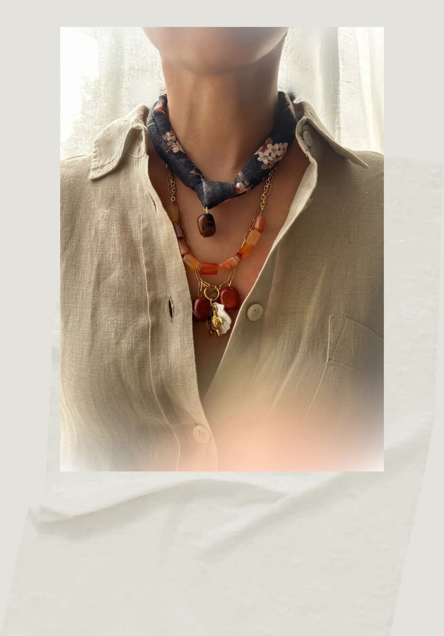 Oceana Lily Scarflet Necklace Stack