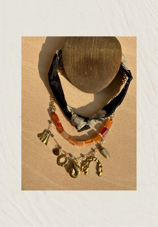 Zephyra Scarflet Necklace Stack