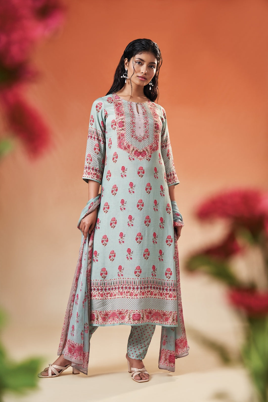 Camellia Dupatta Set