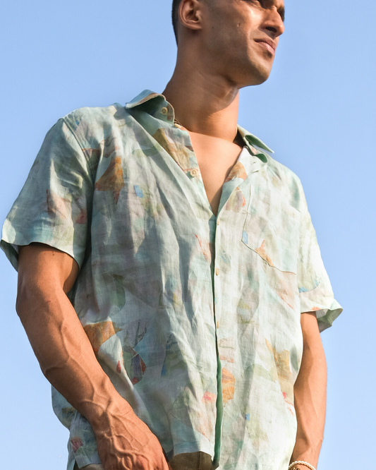 Pink Sands Linen Shirt