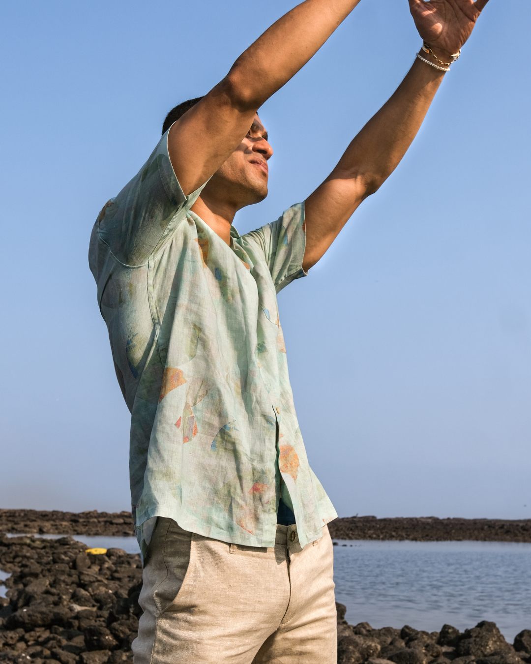 Pink Sands Linen Shirt