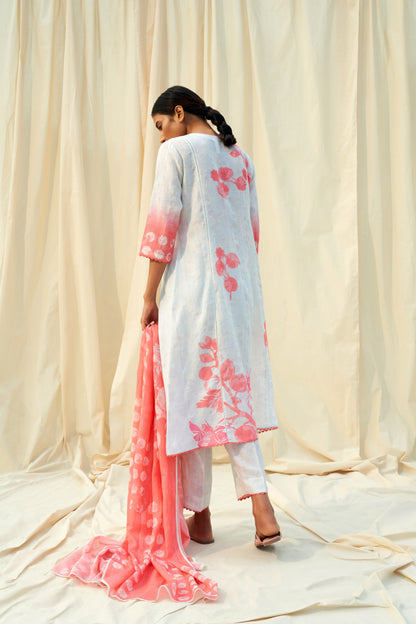Tenerezza Linen Dupatta Set