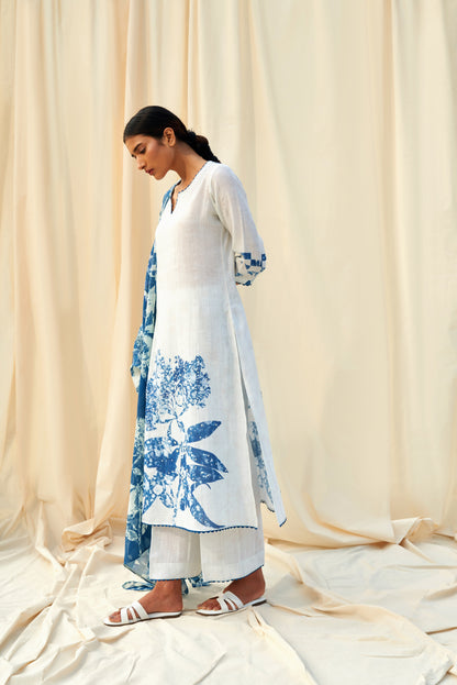 Melodia Linen Dupatta Set