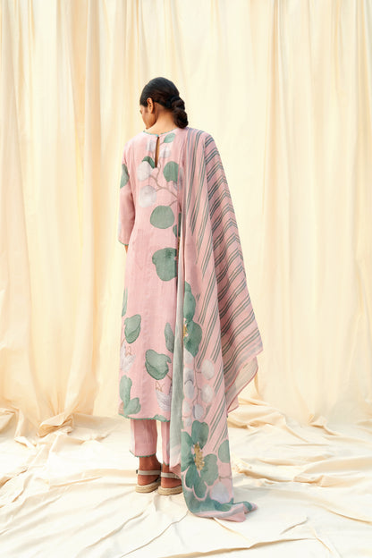 Eclisse Linen Dupatta Set
