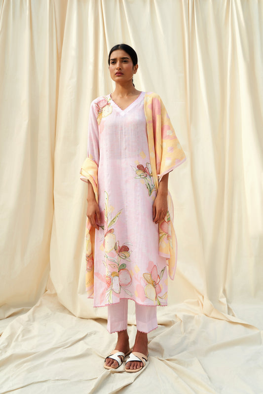 Radioso Linen Dupatta Set