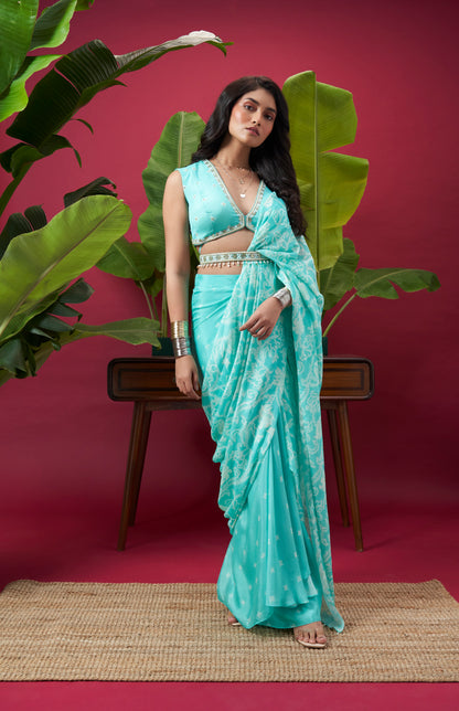 Mystic Monsoon Saree