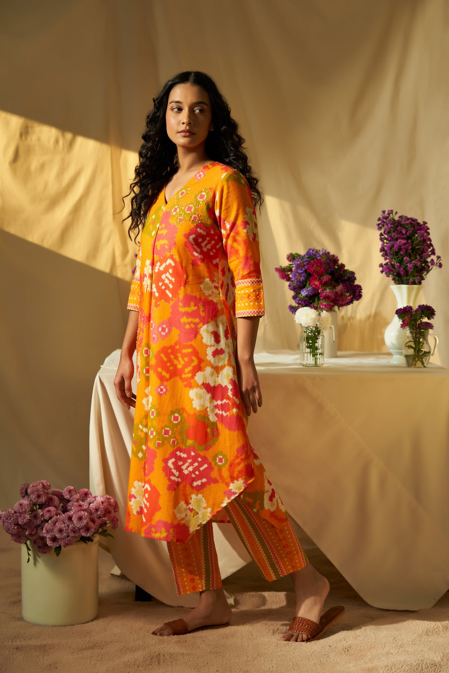 Luna Linen Tunic Set