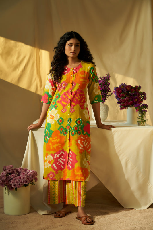 Stella Linen Tunic Set
