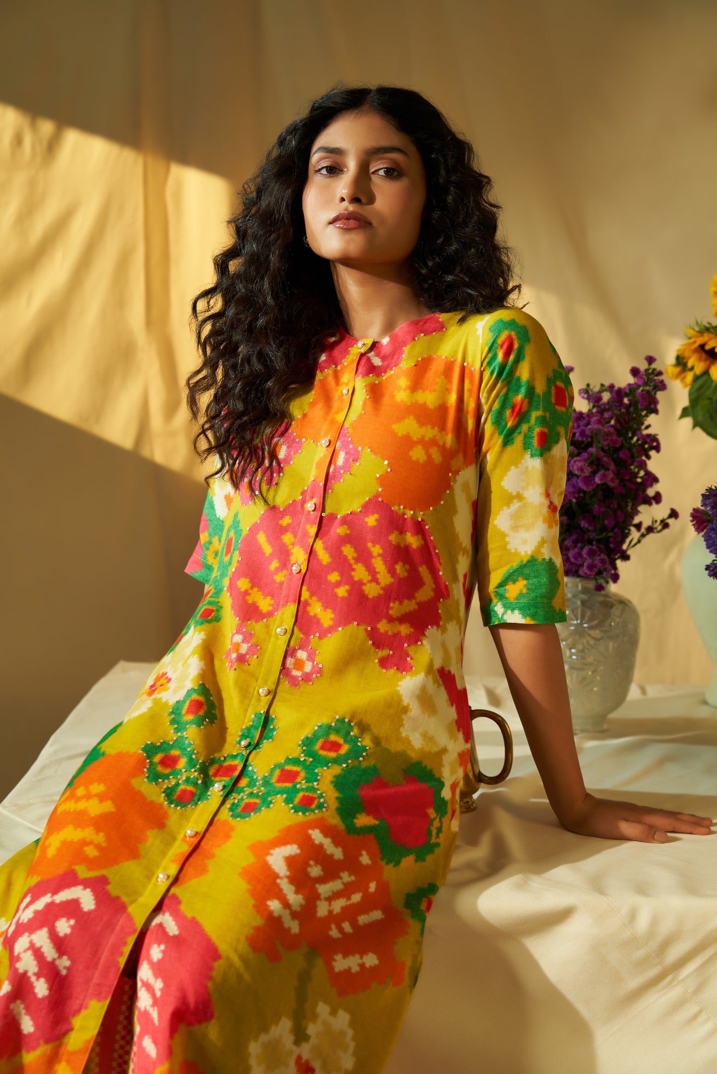 Stella Linen Tunic Set
