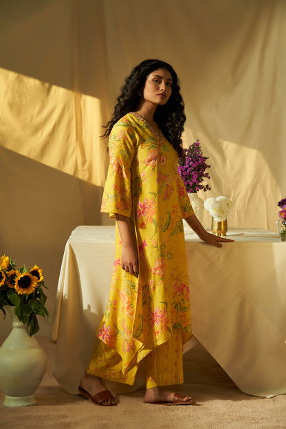 Grazia Linen Tunic Set