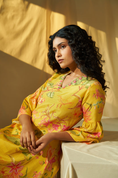Grazia Linen Tunic Set