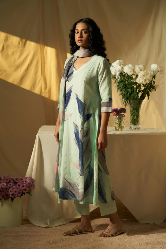 Sogno Linen Dupatta Set