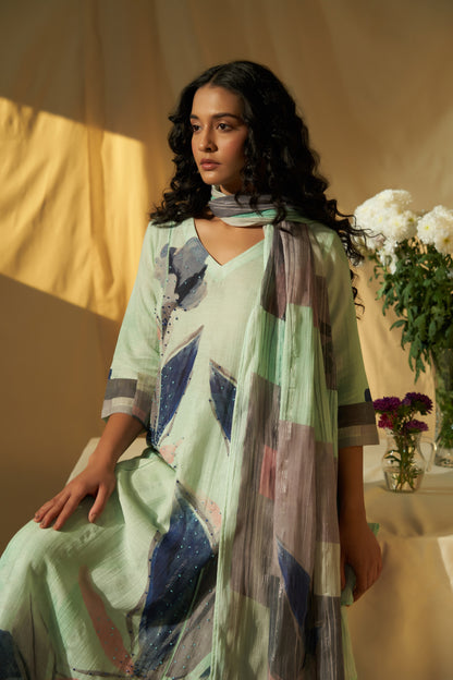 Sogno Linen Dupatta Set