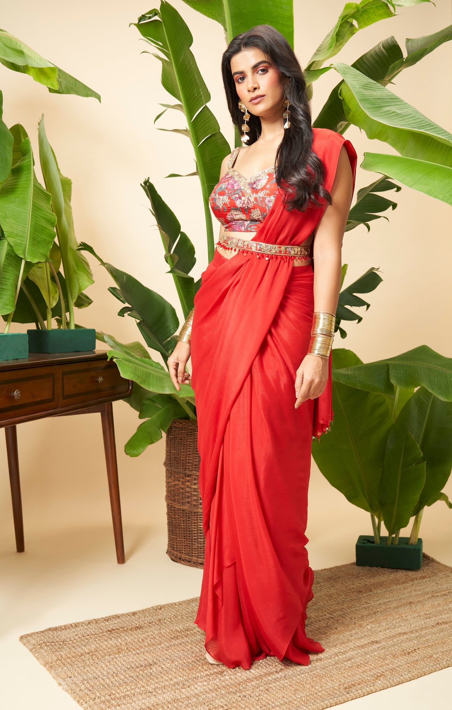 Pinewood Path Saree