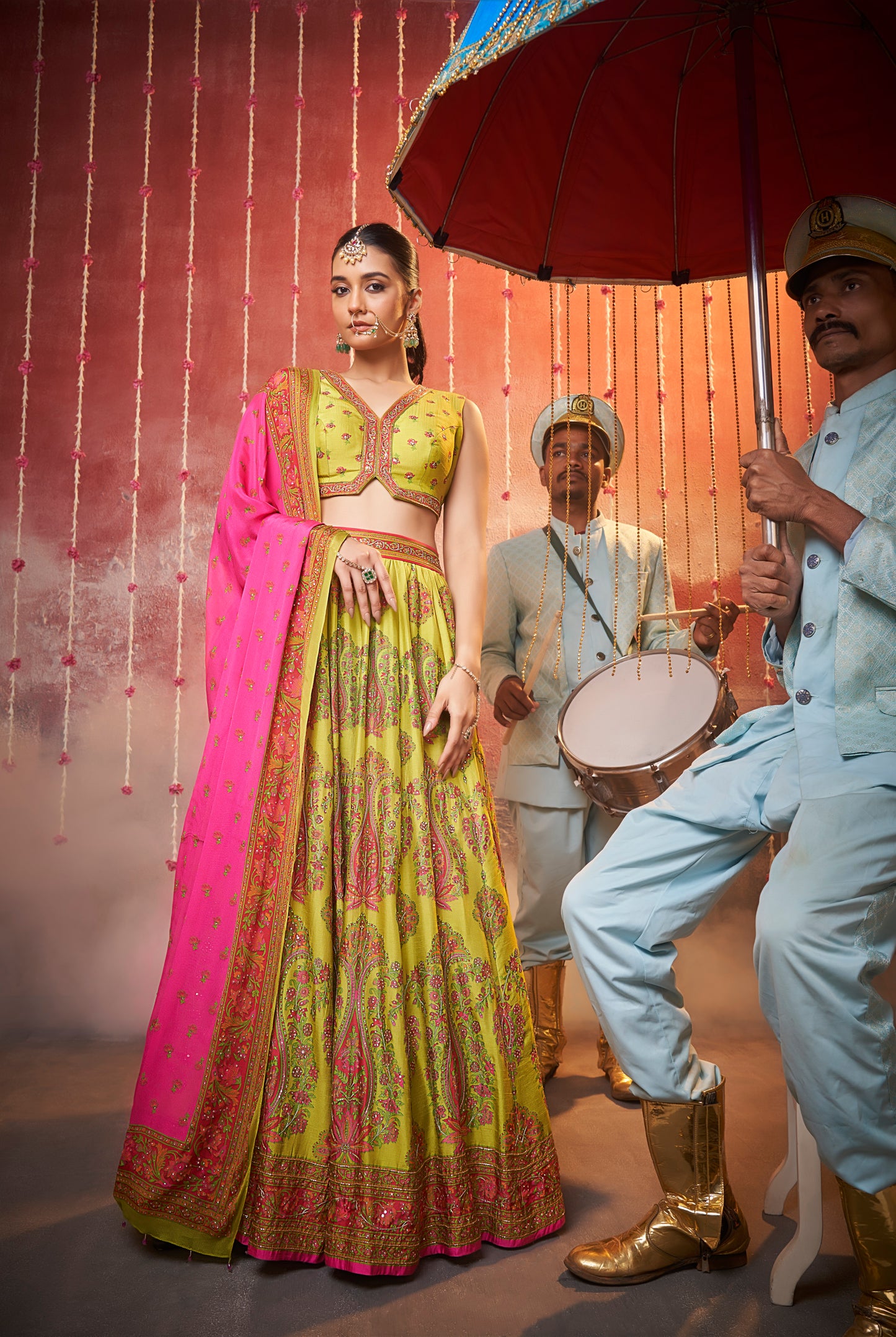 Tasha Green Lehenga Choli Set