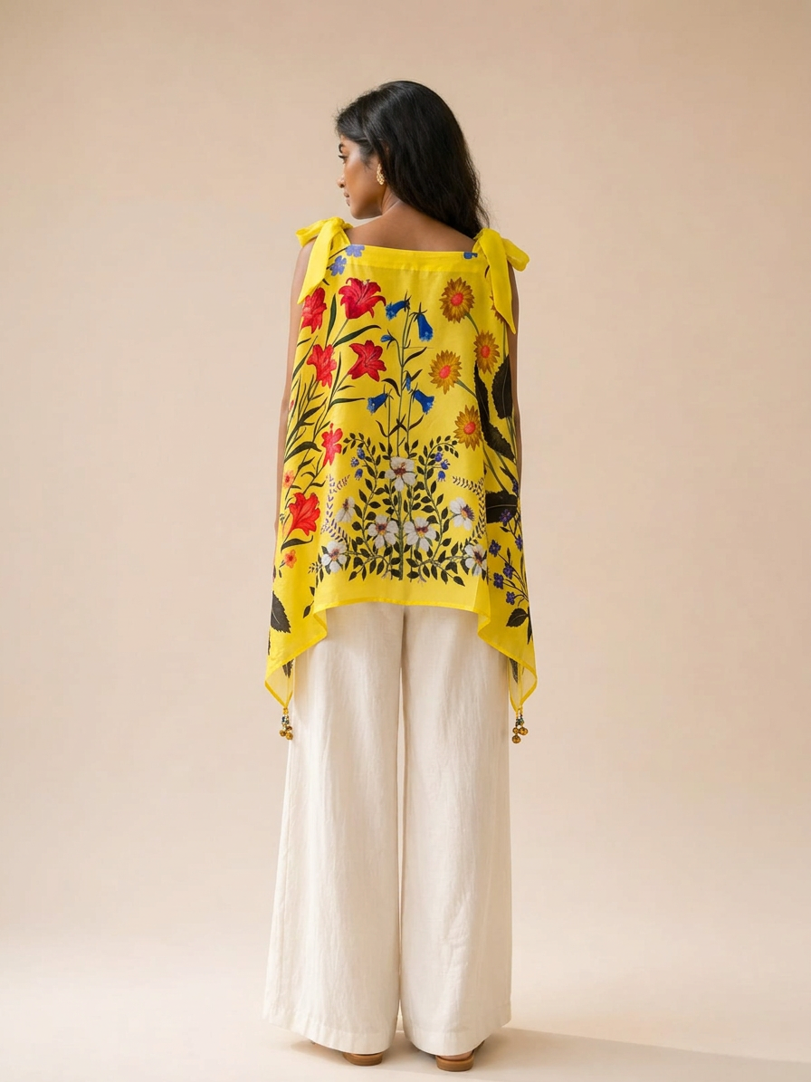 Floral Breeze Scarf Top